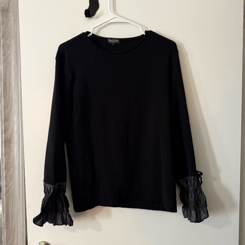 Sylvia Novelli Wool Sweater with Cute Sleeves